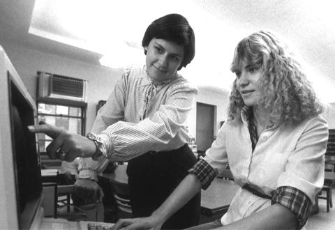 Kathy Hansen teaching 1980s