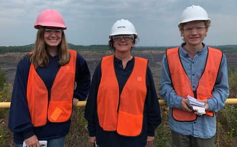 Amy O'Connor and grad students in Iron Range