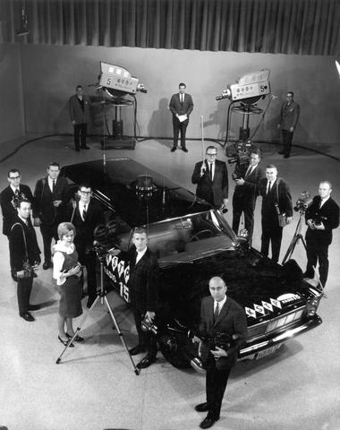 KSTP TV news crew from early 1960s.