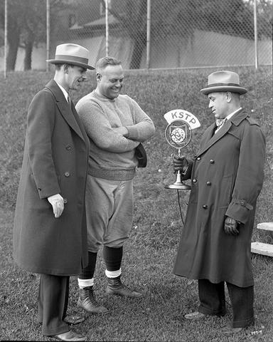 A 1929 KSTP Radio promotion shot taken at a Gopher football game.